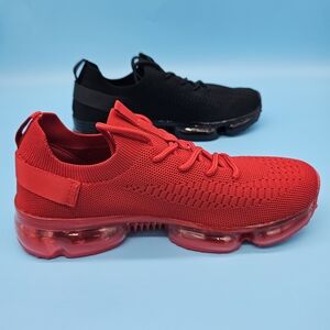 Red and Black Wome's Athletic Shoes